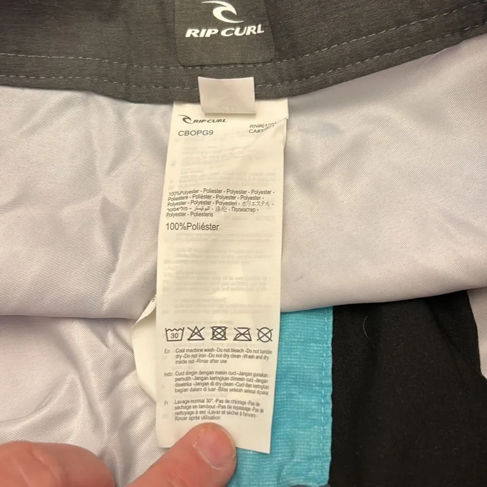 Rip Curl aqua Dawn Patrol boardshorts Size 28 New
